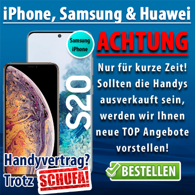 Handybundle ohne Schufa iPhone Samsung Huawei 100% Zusage?